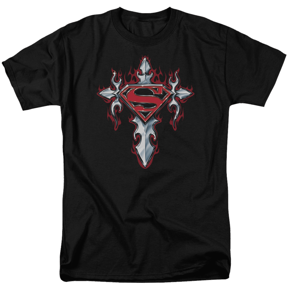 Superman Gothic Steel Logo - Men's Regular Fit T-Shirt Men's Regular Fit T-Shirt Superman   