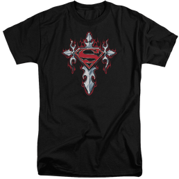 Superman Gothic Steel Logo - Men's Tall Fit T-Shirt Men's Tall Fit T-Shirt Superman   