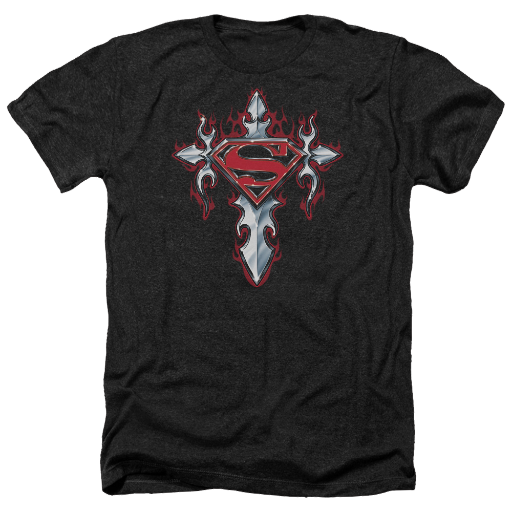 Superman Gothic Steel Logo - Men's Heather T-Shirt Men's Heather T-Shirt Superman   