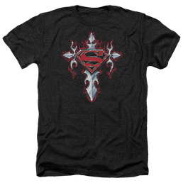 Superman Gothic Steel Logo - Men's Heather T-Shirt Men's Heather T-Shirt Superman   