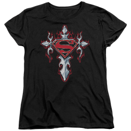 Superman Gothic Steel Logo - Women's T-Shirt Women's T-Shirt Superman   