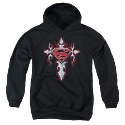 Superman Gothic Steel Logo - Youth Hoodie Youth Hoodie (Ages 8-12) Superman   