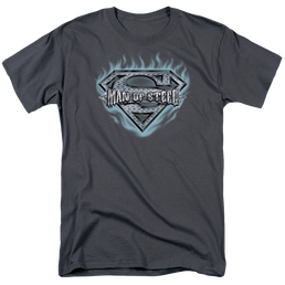 Superman Man Of Steel Shield - Men's Regular Fit T-Shirt Men's Regular Fit T-Shirt Superman   