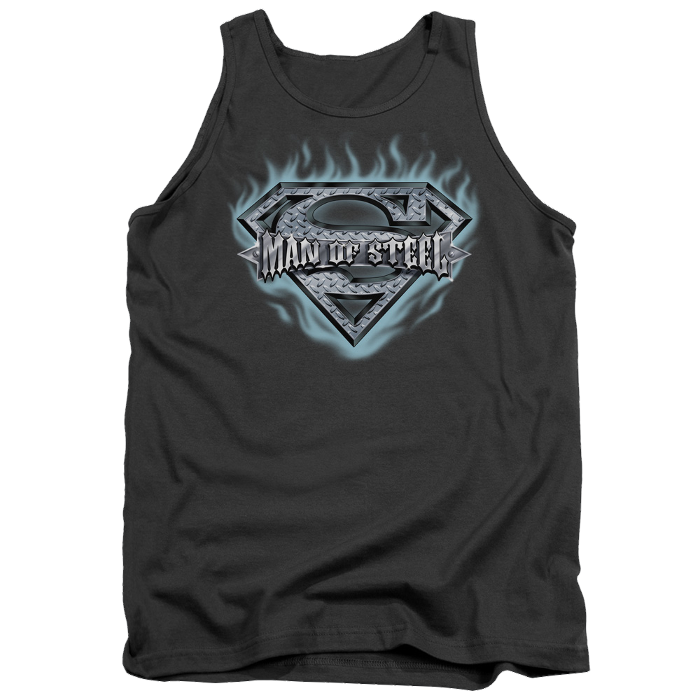 Superman Man Of Steel Shield - Men's Tank Top Men's Tank Superman   