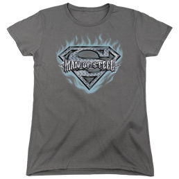 Superman Man Of Steel Shield - Women's T-Shirt Women's T-Shirt Superman   