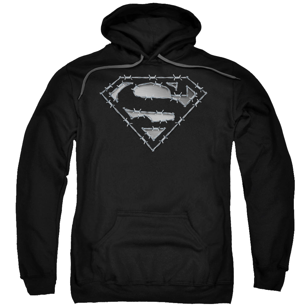 Superman Barbed Wire - Pullover Hoodie Pullover Hoodie Superman   