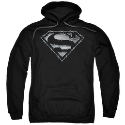 Superman Barbed Wire - Pullover Hoodie Pullover Hoodie Superman   