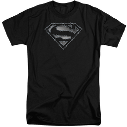 Superman Barbed Wire - Men's Tall Fit T-Shirt Men's Tall Fit T-Shirt Superman   