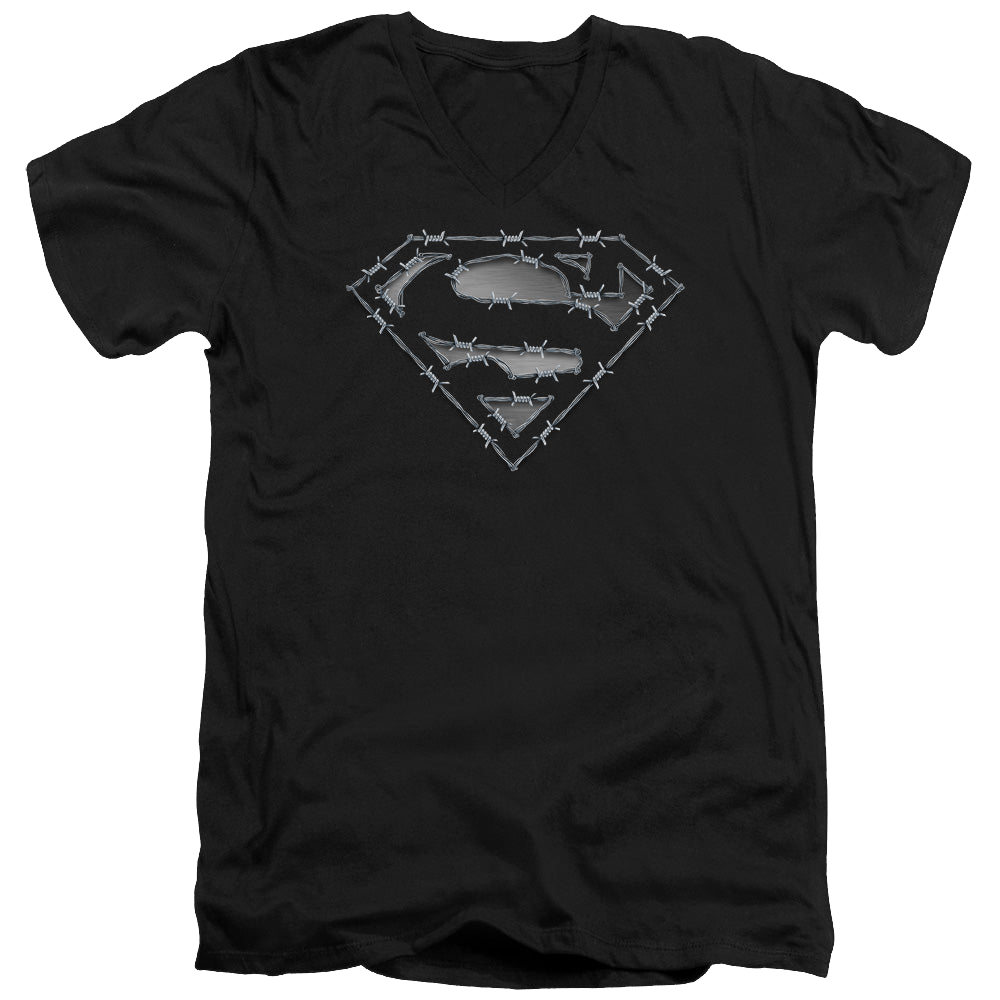 Superman Barbed Wire - Men's V-Neck T-Shirt Men's V-Neck T-Shirt Superman   