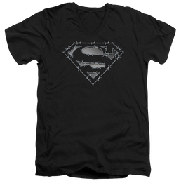 Superman Barbed Wire - Men's V-Neck T-Shirt Men's V-Neck T-Shirt Superman   