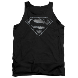 Superman Barbed Wire - Men's Tank Top Men's Tank Superman   