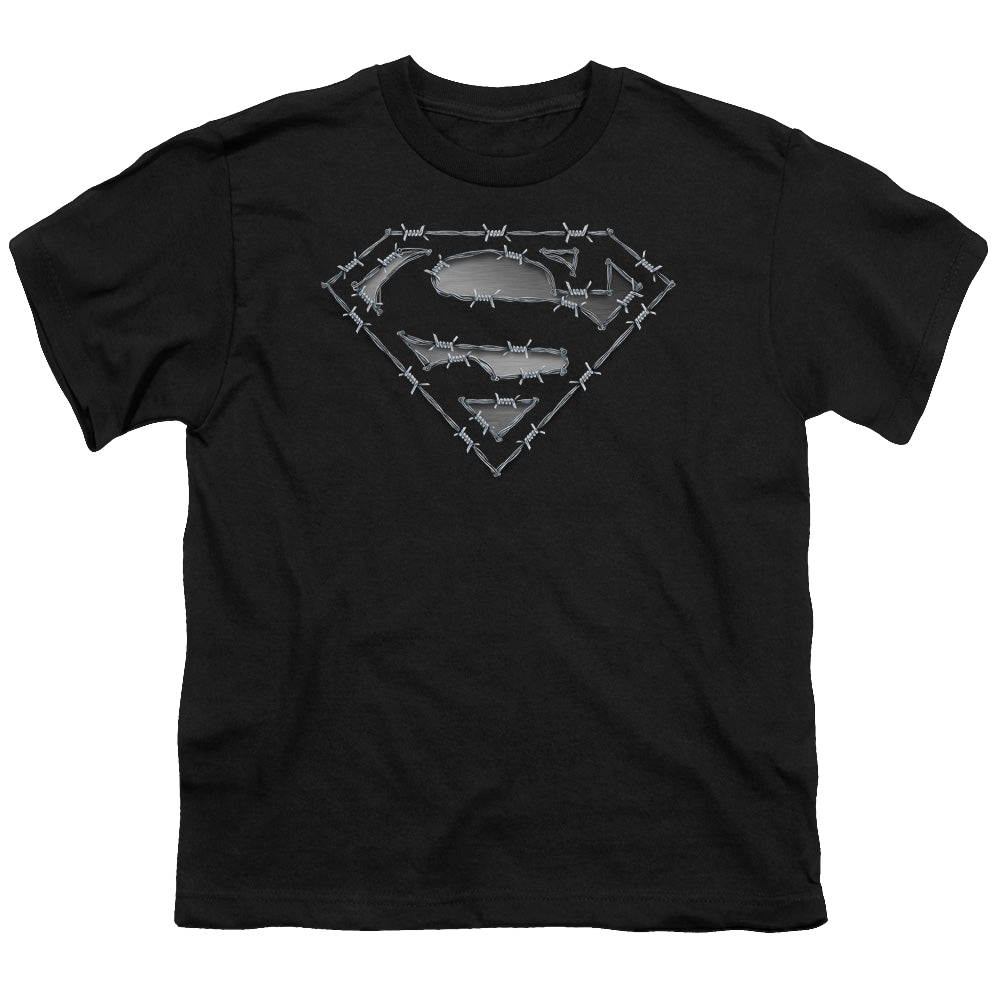 Superman Barbed Wire - Youth T-Shirt Youth T-Shirt (Ages 8-12) Superman   
