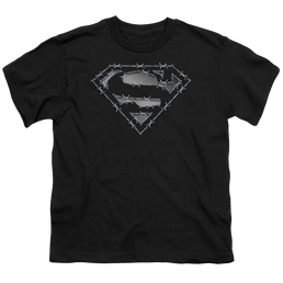 Superman Barbed Wire - Youth T-Shirt Youth T-Shirt (Ages 8-12) Superman   