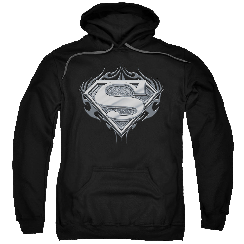 Superman Biker Metal - Pullover Hoodie Pullover Hoodie Superman   
