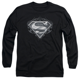 Superman Biker Metal - Men's Long Sleeve T-Shirt Men's Long Sleeve T-Shirt Superman   