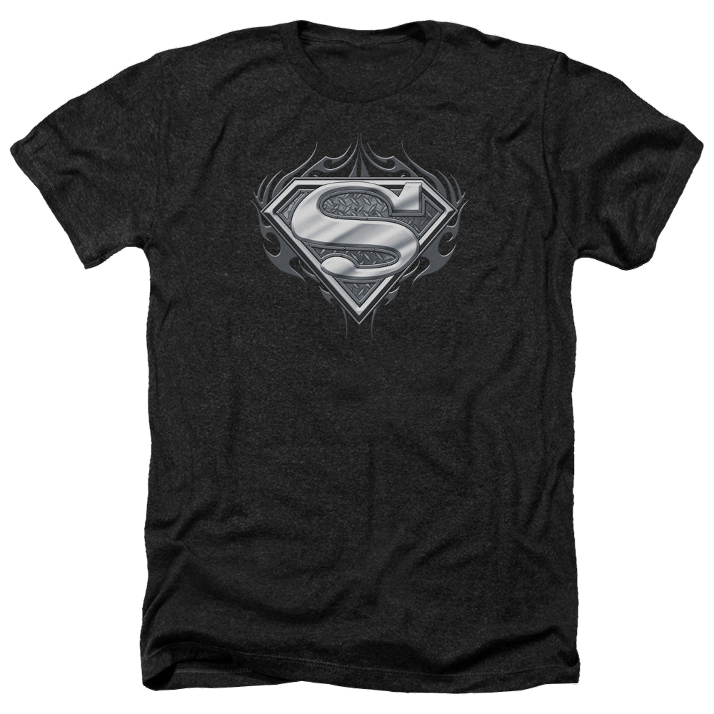 Superman Biker Metal - Men's Heather T-Shirt Men's Heather T-Shirt Superman   