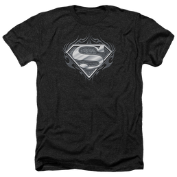 Superman Biker Metal - Men's Heather T-Shirt Men's Heather T-Shirt Superman   
