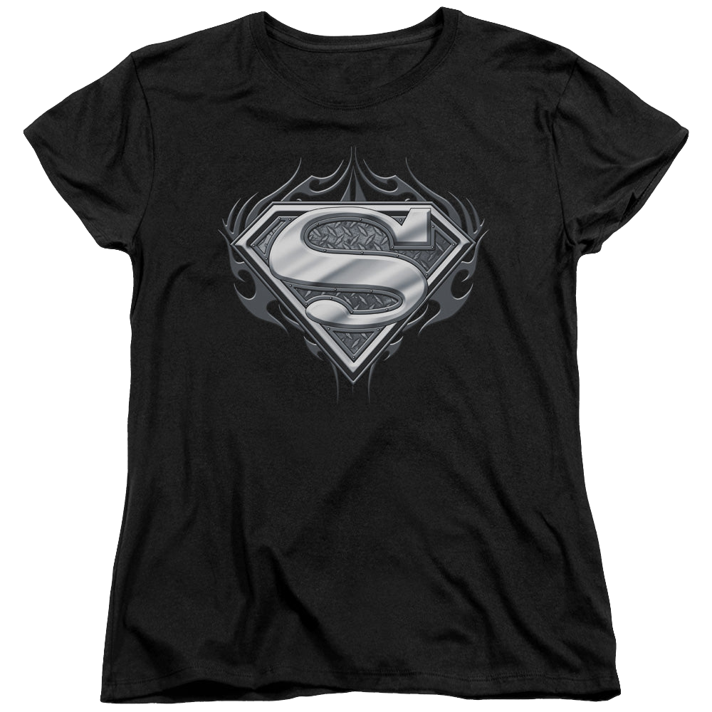 Superman Biker Metal - Women's T-Shirt Women's T-Shirt Superman   