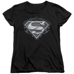 Superman Biker Metal - Women's T-Shirt Women's T-Shirt Superman   