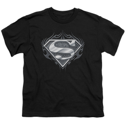 Superman Biker Metal - Youth T-Shirt Youth T-Shirt (Ages 8-12) Superman   