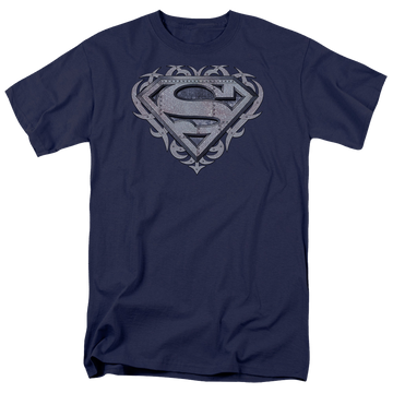 Superman Tribal Steel Shield - Men's Regular Fit T-Shirt Men's Regular Fit T-Shirt Superman   