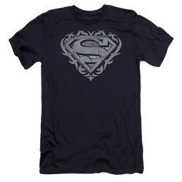 Superman Tribal Steel Shield - Men's Premium Slim Fit T-Shirt Men's Premium Slim Fit T-Shirt Superman   