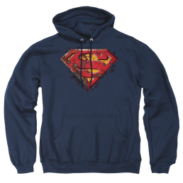 Superman Rusted Shield - Pullover Hoodie Pullover Hoodie Superman   