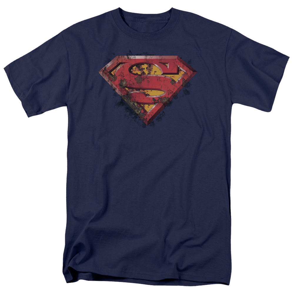 Superman Rusted Shield - Men's Regular Fit T-Shirt Men's Regular Fit T-Shirt Superman   