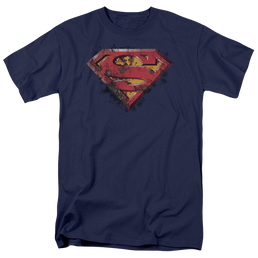 Superman Rusted Shield - Men's Regular Fit T-Shirt Men's Regular Fit T-Shirt Superman   