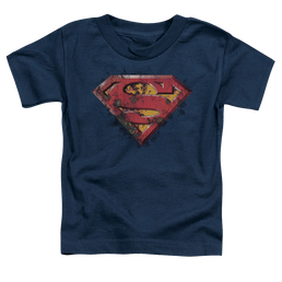 Superman Rusted Shield - Toddler T-Shirt Toddler T-Shirt Superman   