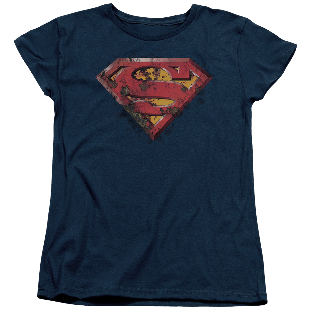 Superman Rusted Shield - Women's T-Shirt Women's T-Shirt Superman   