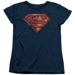 Superman Rusted Shield - Women's T-Shirt Women's T-Shirt Superman   