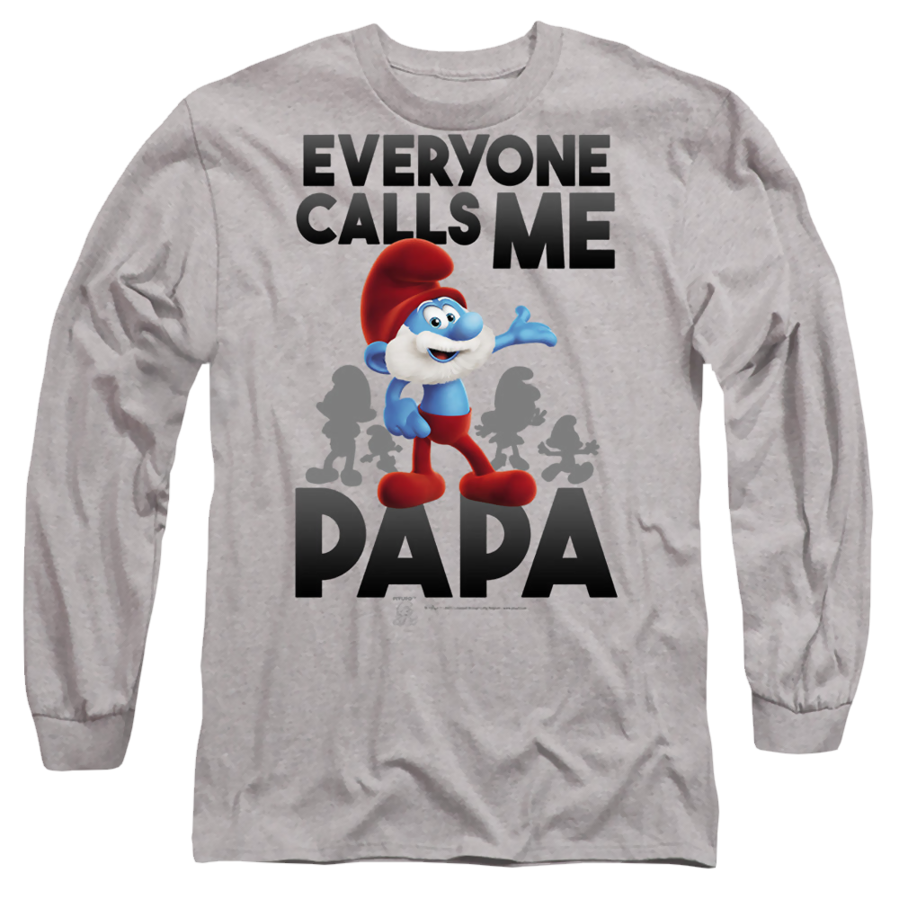 The Smurfs Call Me Papa Smurf - Men's Long Sleeve T-Shirt Men's Long Sleeve T-Shirt The Smurfs   