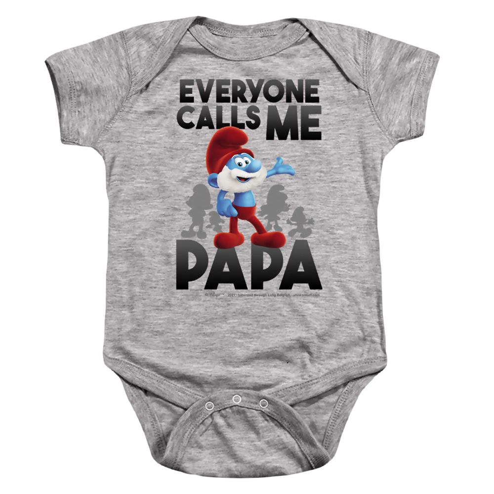 The Smurfs Call Me Papa Smurf - Baby Bodysuit Baby Bodysuit The Smurfs   