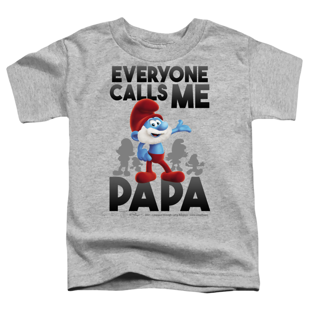 The Smurfs Call Me Papa Smurf - Toddler T-Shirt Toddler T-Shirt The Smurfs   