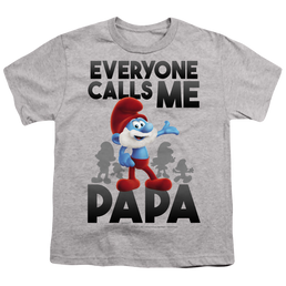 The Smurfs Call Me Papa Smurf - Youth T-Shirt Youth T-Shirt (Ages 8-12) The Smurfs   