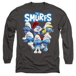The Smurfs Group Shot - Men's Long Sleeve T-Shirt Men's Long Sleeve T-Shirt The Smurfs   