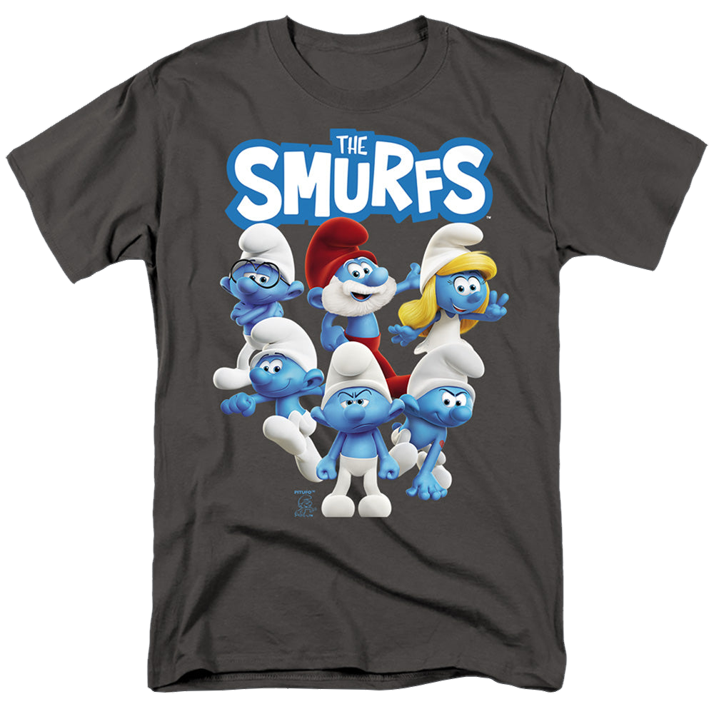 The Smurfs Group Shot - Men's Regular Fit T-Shirt Men's Regular Fit T-Shirt The Smurfs   