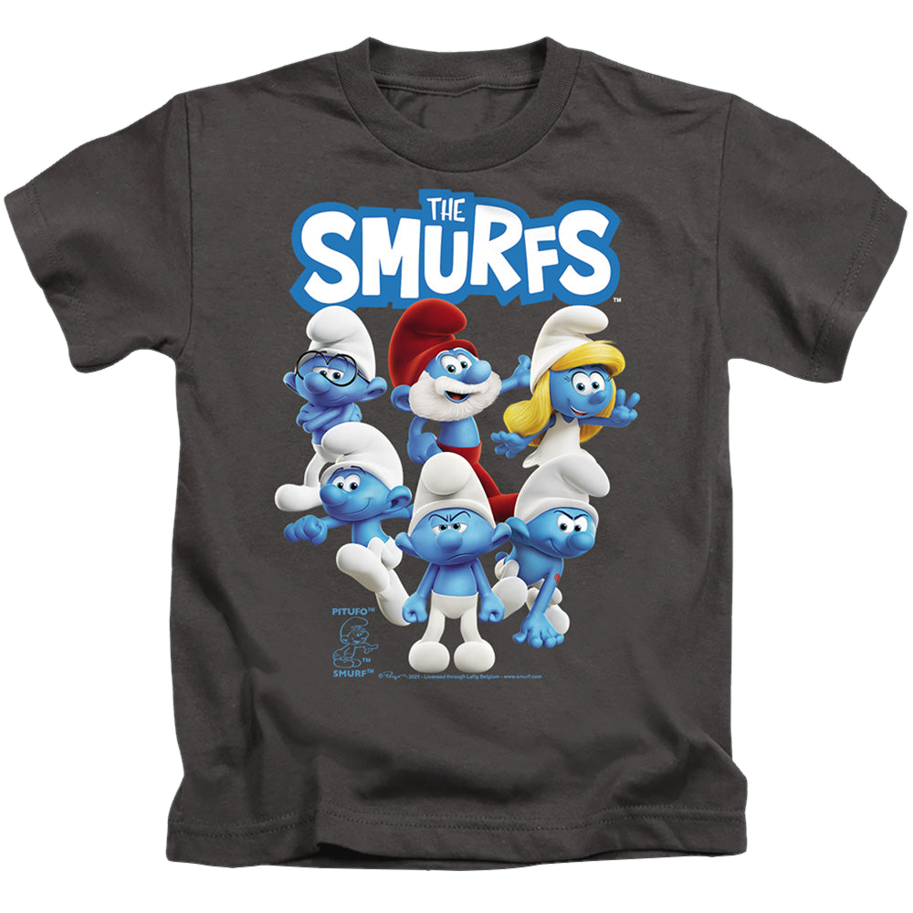The Smurfs Group Shot - Kid's T-Shirt Kid's T-Shirt (Ages 4-7) The Smurfs   