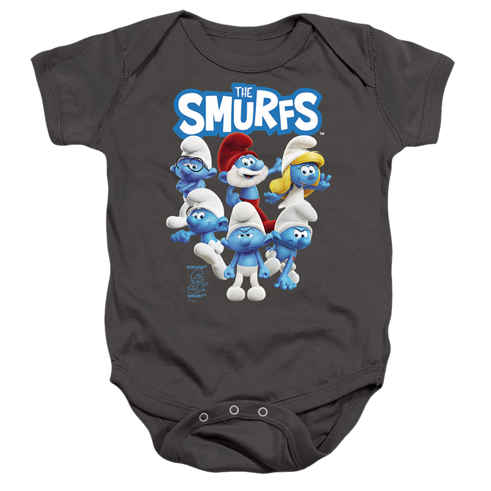 The Smurfs Group Shot - Baby Bodysuit Baby Bodysuit The Smurfs   