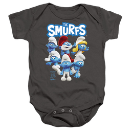 The Smurfs Group Shot - Baby Bodysuit Baby Bodysuit The Smurfs   