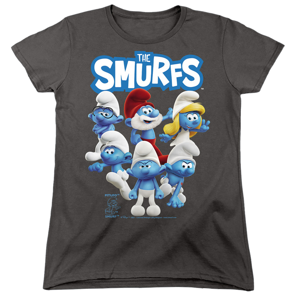 The Smurfs Group Shot - Women's T-Shirt Women's T-Shirt The Smurfs   