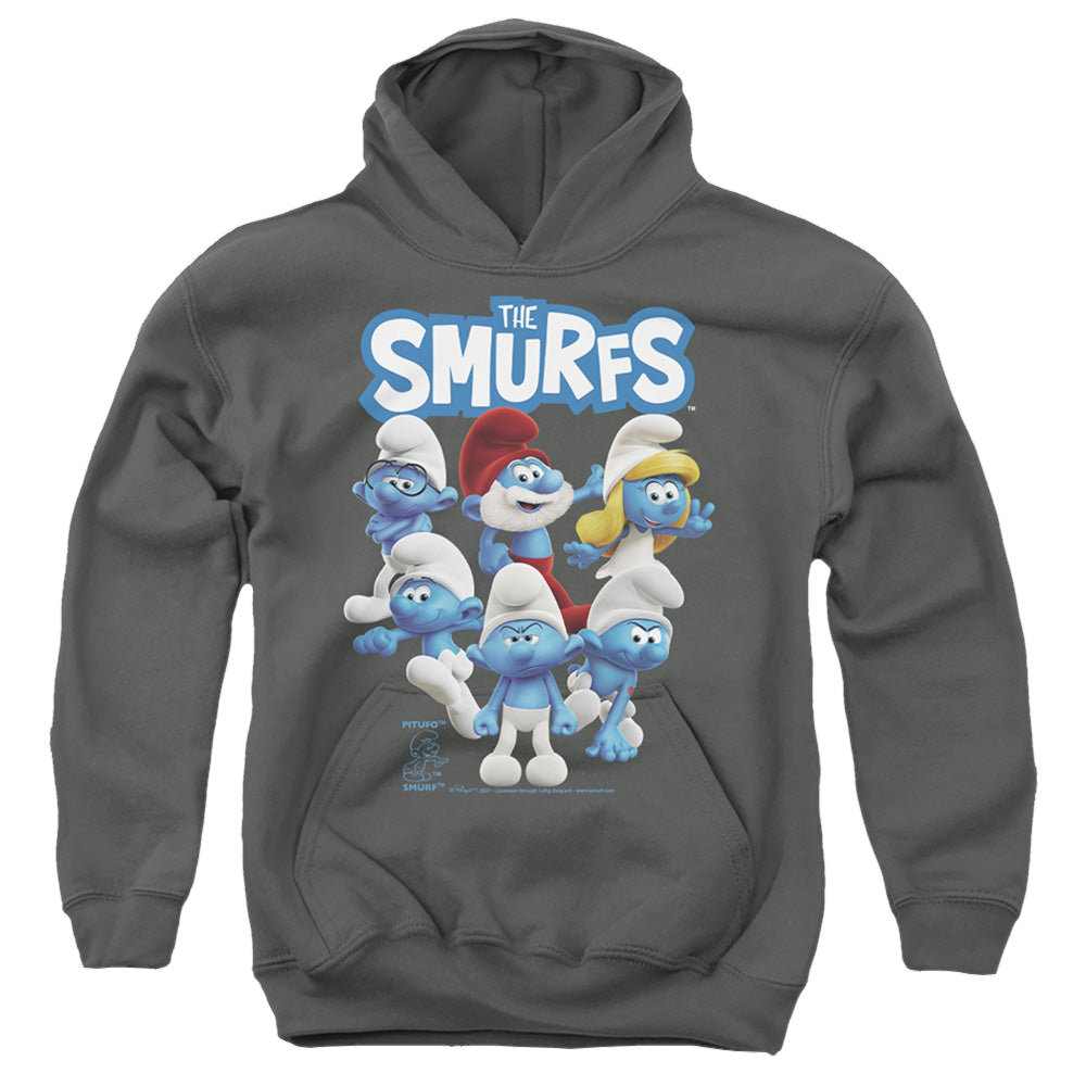 The Smurfs Group Shot - Youth Hoodie Youth Hoodie (Ages 8-12) The Smurfs   