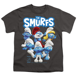 The Smurfs Group Shot - Youth T-Shirt Youth T-Shirt (Ages 8-12) The Smurfs   