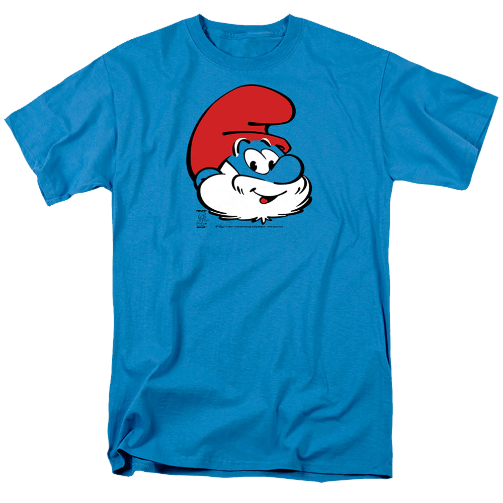 The Smurfs Papa Smurf Head - Men's Regular Fit T-Shirt Men's Regular Fit T-Shirt The Smurfs   