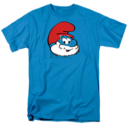 The Smurfs Papa Smurf Head - Men's Regular Fit T-Shirt Men's Regular Fit T-Shirt The Smurfs   