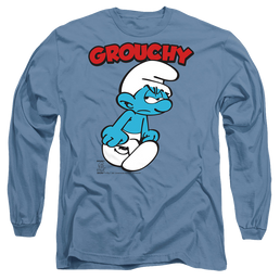 The Smurfs Grouchy - Men's Long Sleeve T-Shirt Men's Long Sleeve T-Shirt The Smurfs   