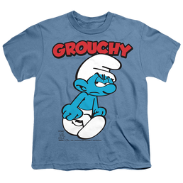 The Smurfs Grouchy - Youth T-Shirt Youth T-Shirt (Ages 8-12) The Smurfs   