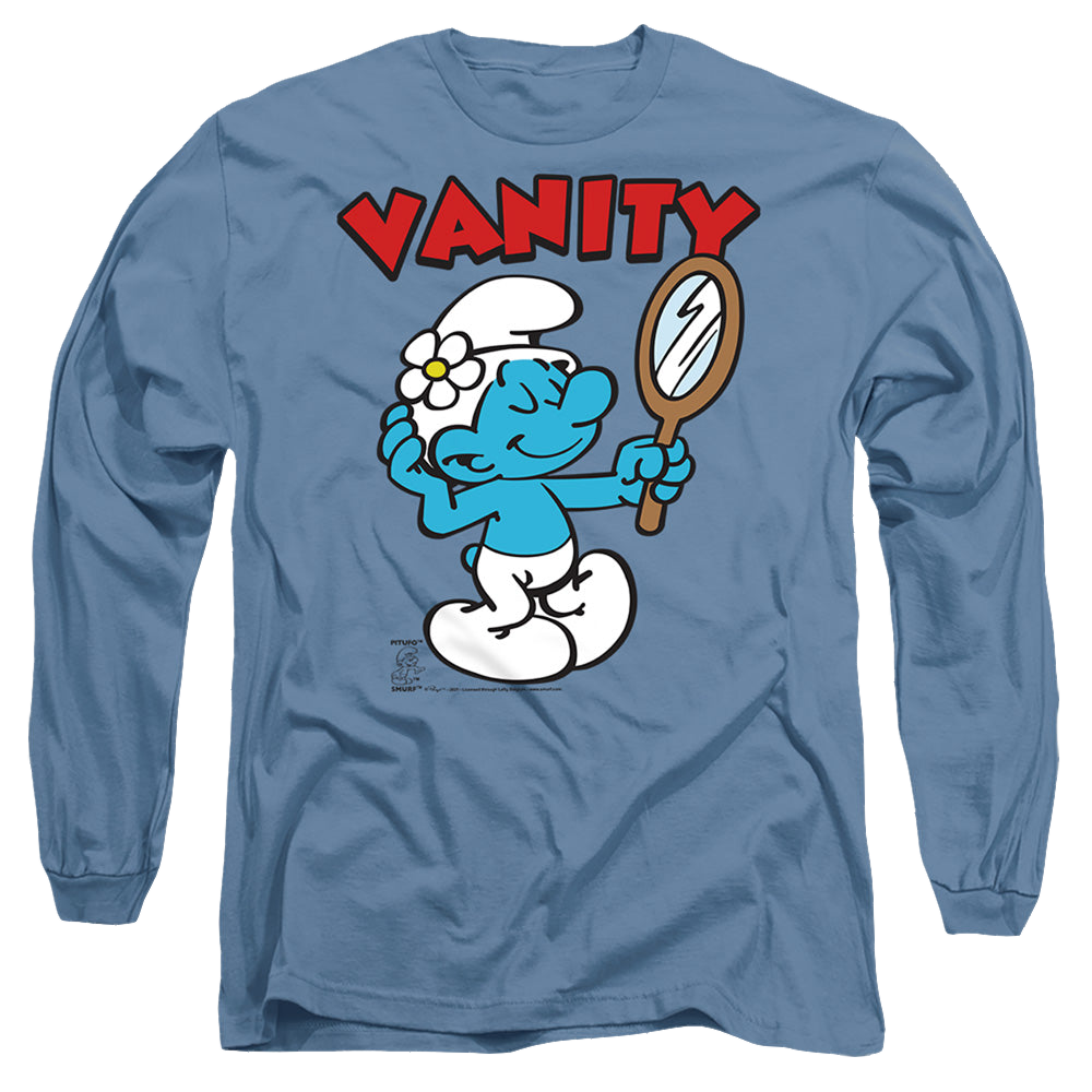 The Smurfs Vanity - Men's Long Sleeve T-Shirt Men's Long Sleeve T-Shirt The Smurfs   