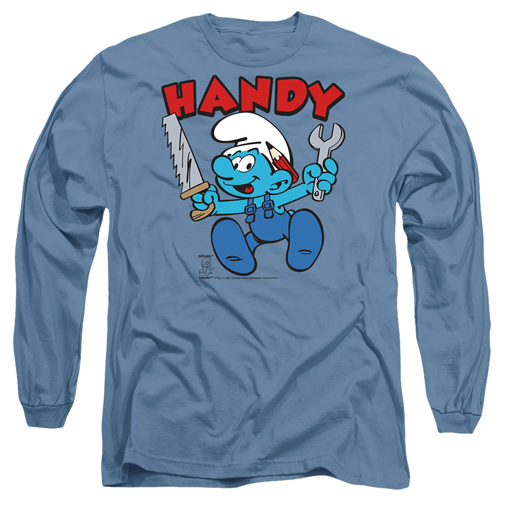 The Smurfs Handy - Men's Long Sleeve T-Shirt Men's Long Sleeve T-Shirt The Smurfs   